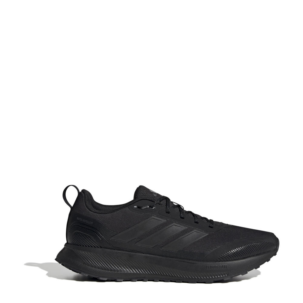 Zwart en grijze heren adidas Performance Runfolcon 5 Tr hardlloopschoenen van mesh-pu/voering: mesh/voetbed: eva met veters