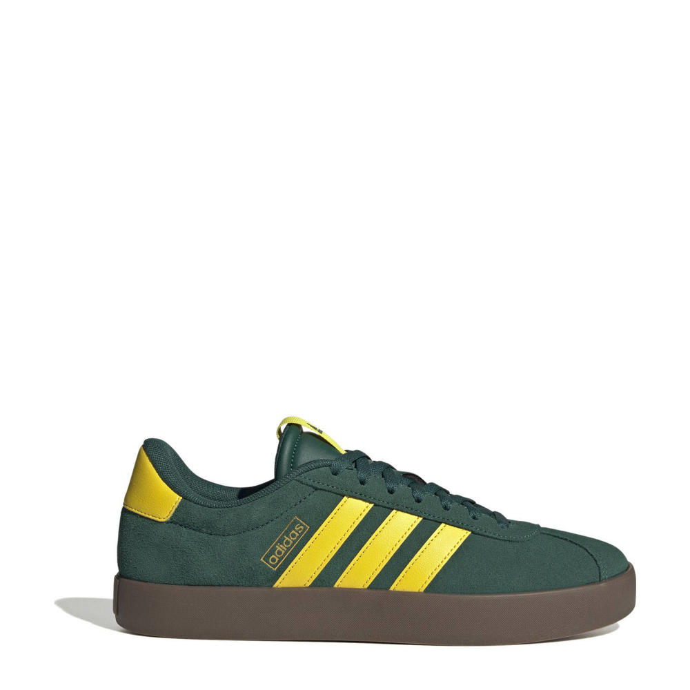 Groen en gele heren adidas Sportswear VL Court 3.0 sneakers van bovenwerk: leer/voering: textiel met veters