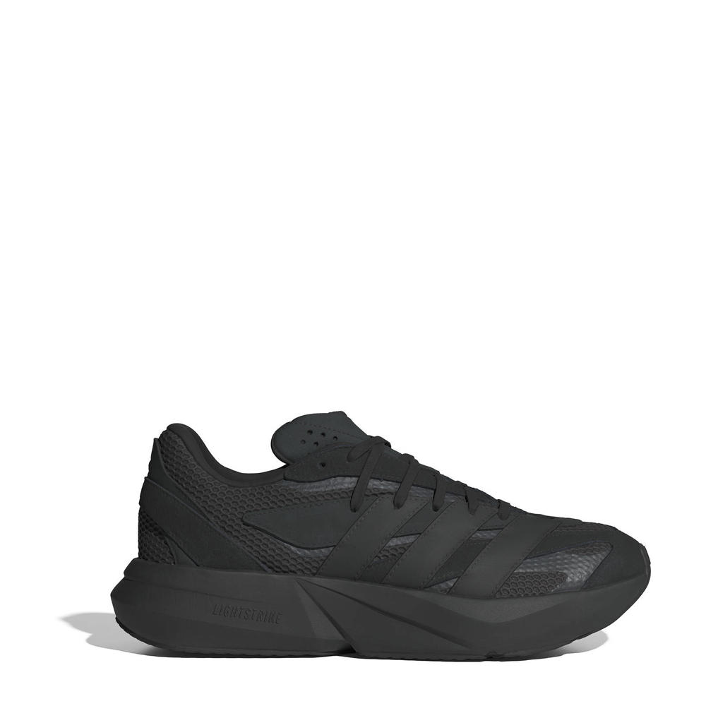Zwarte heren adidas Sportswear Lightblaze sneakers van bovenwerk: mesh-suede-nubuck/voering: textiel met veters