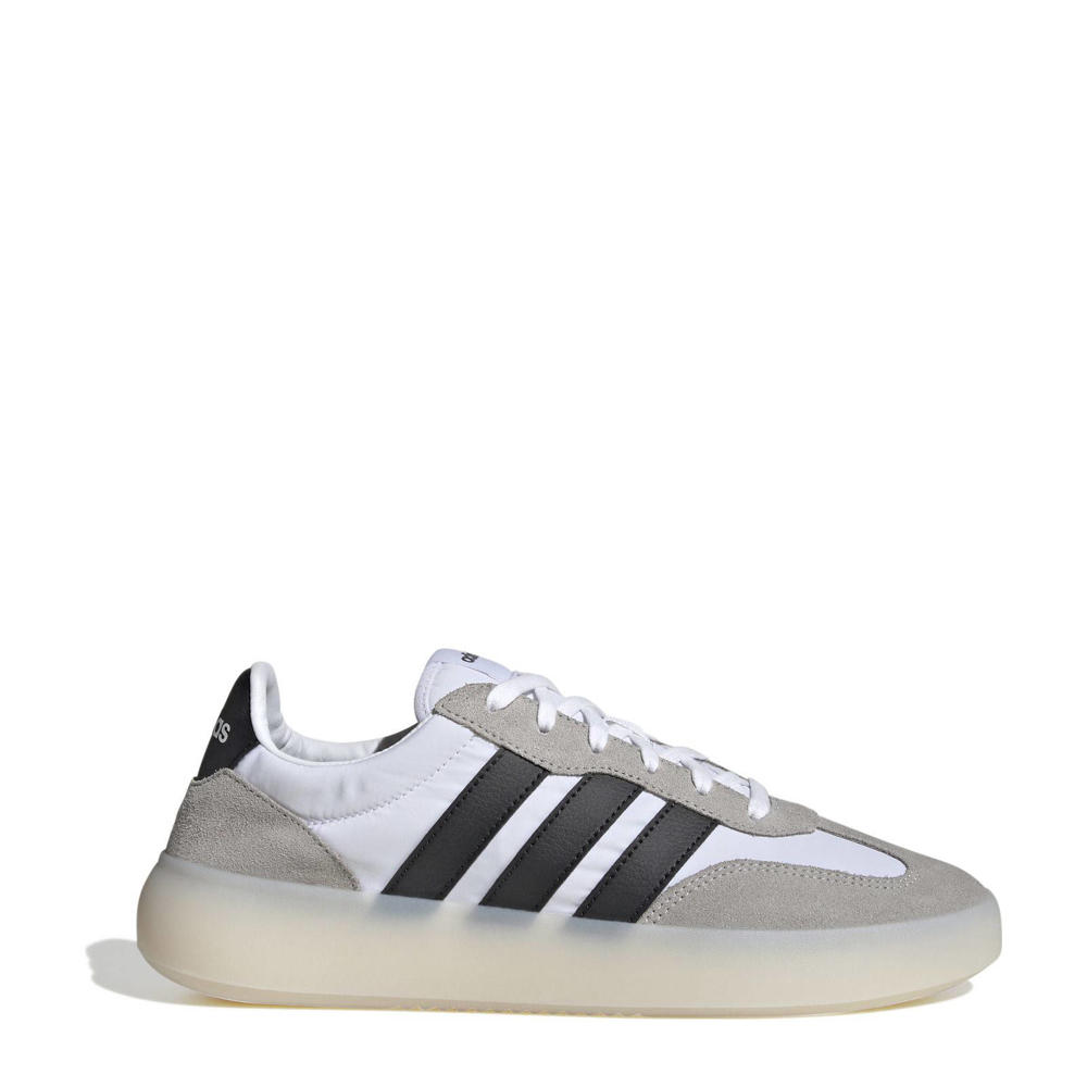 Wit, zwart en grijze heren adidas Sportswear Barrede Decode sneakers van nylon-suède/voering: mesh/voetbed: eva met veters