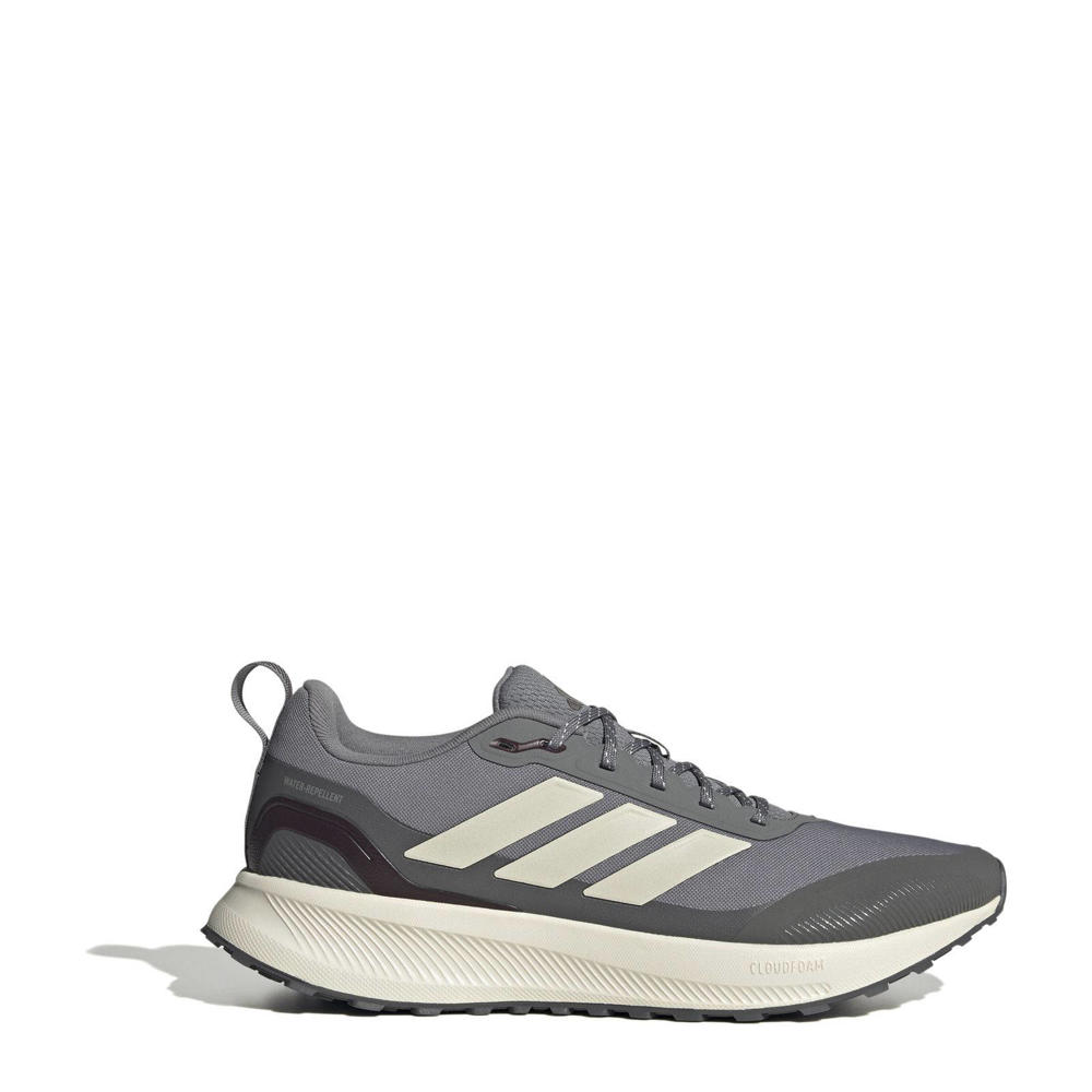 Grijs en witte heren adidas Performance Runfolcon 5 Tr hardloopschoenen van mesh-pu/voering: mesh/voetbed: eva met veters