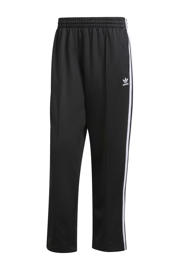 thumbnail: Zwarte heren adidas Originals joggingbroek Firebird van katoen met loose fit, elastische tailleband met koord en effen