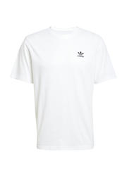 thumbnail: Witte heren adidas Originals Trefoil Essentials T-shirt van katoen met logo dessin, korte mouwen en ronde hals