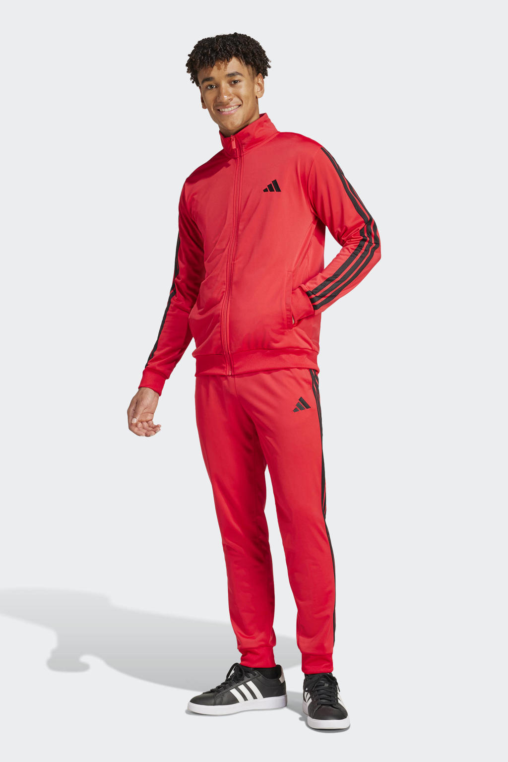 adidas Sportswear Senior  trainingspak rood/zwart