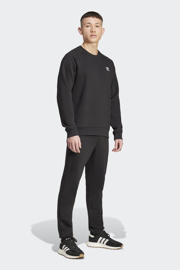 thumbnail: Zwarte heren adidas Originals joggingbroek van fleece met regular fit, regular waist, elastische tailleband en effen