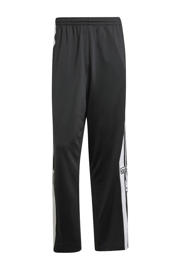 thumbnail: Zwarte heren adidas Originals broek Adibreak van polyester met elastische tailleband met koord en meerkleurige print