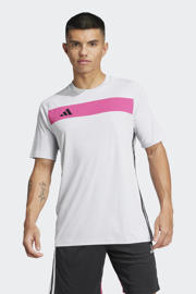 thumbnail: adidas Performance voetbalshirt Tiro Essentials lichtgrijs/fuchsia