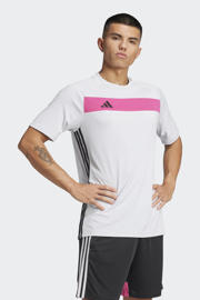 thumbnail: adidas Performance voetbalshirt Tiro Essentials lichtgrijs/fuchsia