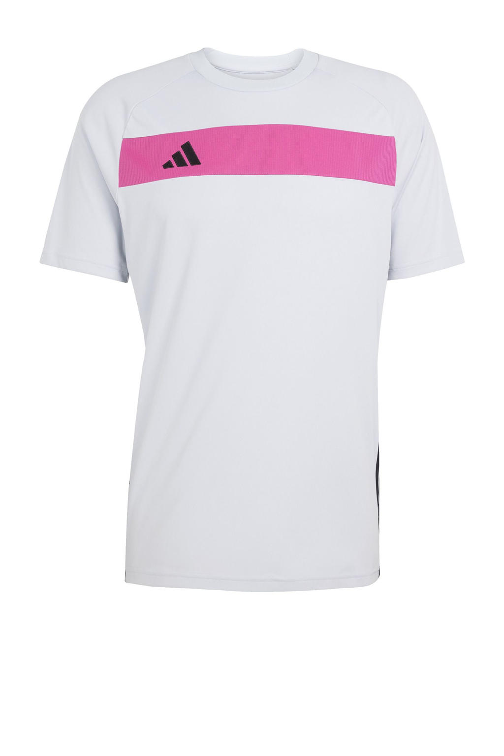 adidas Performance voetbalshirt Tiro Essentials lichtgrijs/fuchsia