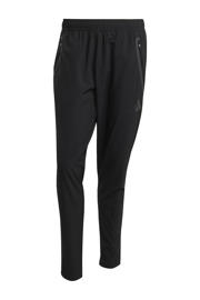 thumbnail: Zwarte heren adidas Performance trainingsbroek Tiro 25C van polyester met tapered fit, regular waist en effen
