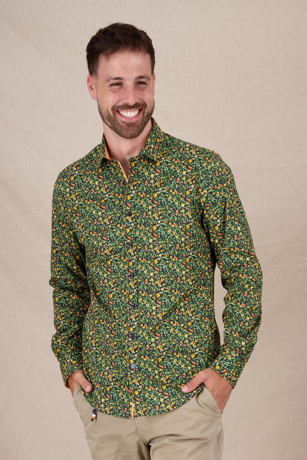 A fish named Fred slim fit overhemd multi