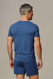 thumbnail: Bamigo pyjamatop (set van 2) donkerblauw/denimblauw