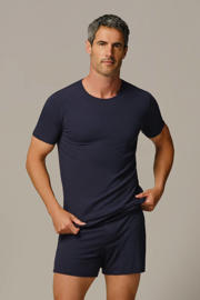 thumbnail: Bamigo pyjamatop (set van 2) donkerblauw/denimblauw
