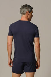 thumbnail: Bamigo pyjamatop (set van 2) donkerblauw/denimblauw