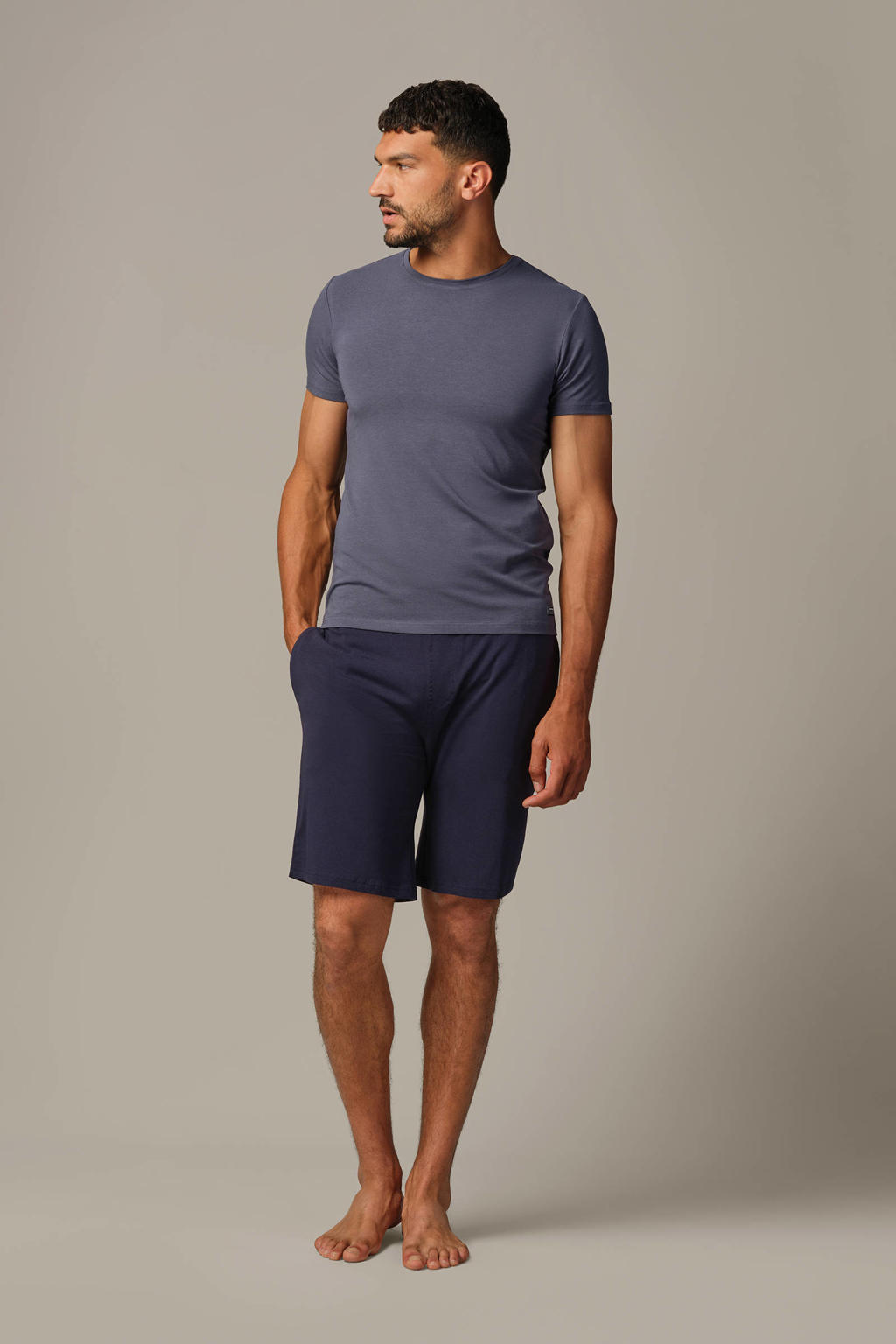 Bamigo pyjamashort donkerblauw