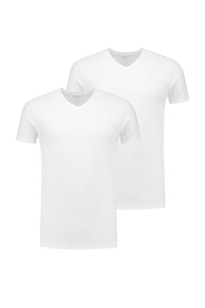 ondershirt Johnson (set van 2) wit