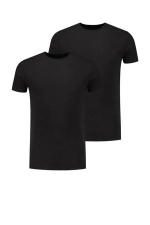 ondershirt Smith met bamboe (set van 2) zwart