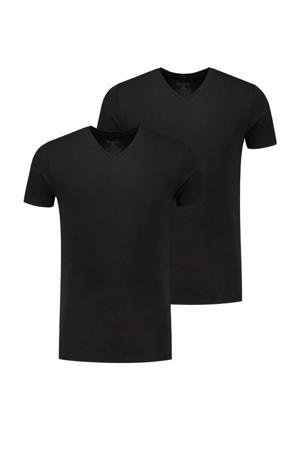 ondershirt Johnson (set van 2) zwart