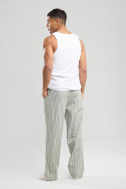 thumbnail: America Today pyjamabroek Lio lichtgroen/wit