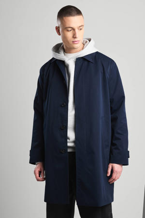 manteljas blauw