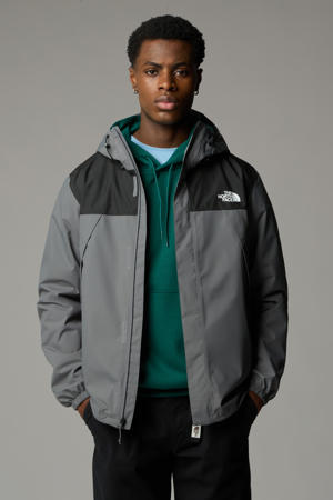 outdoor jas grijs/zwart