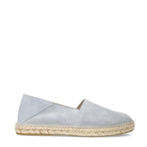  suède espadrilles lichtblauw