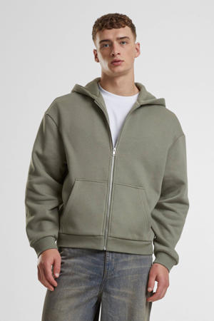 sweatvest olijfgroen