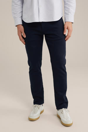 slim chino donkerblauw