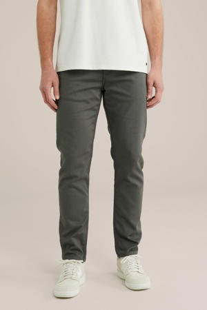 slim chino donkergroen