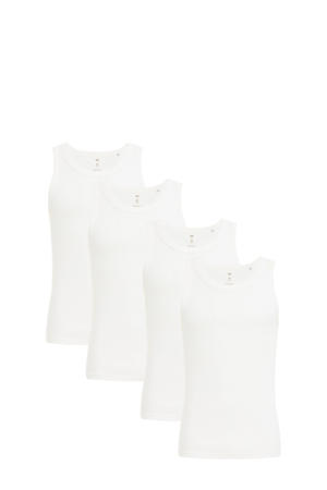 hemd (set van 4) wit