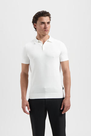 polo gebreid wit