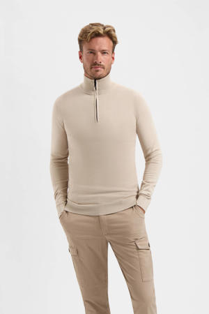 trui fijn gebreid beige