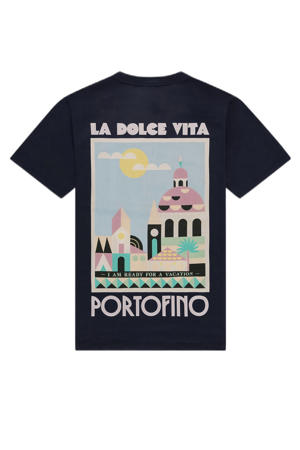 T-shirt donkerblauw