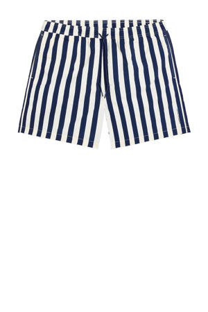 zwemshort Andrew donkerblauw/wit