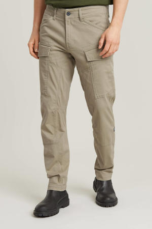 tapered cargo broek beige