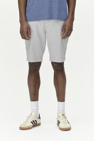 slim chino short lichtgrijs