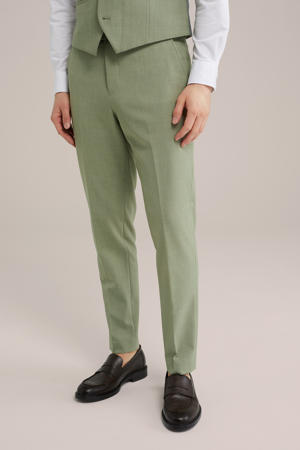 slim pantalon groen
