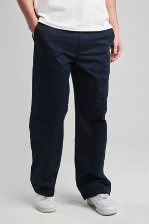 loose chino blauw