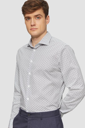 casual overhemd blauw