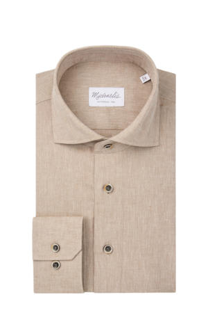 zakelijk overhemd beige