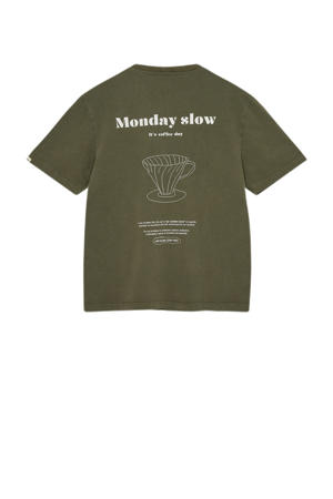 T-shirt olijfgroen