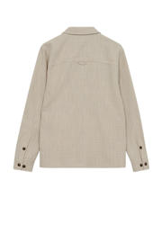 thumbnail: Anerkjendt linnen regular overshirt met textuur beige