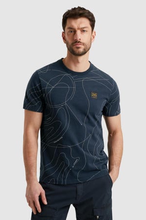 T-shirt donkerblauw