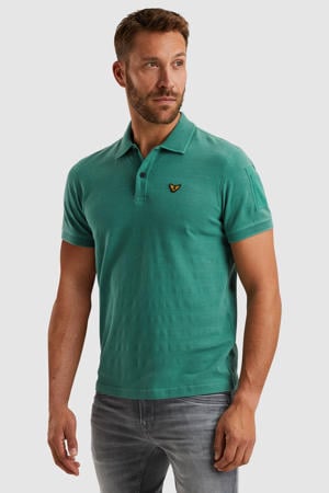 regular polo gebreid groen