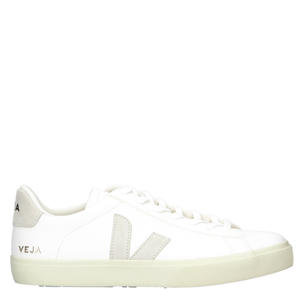 Campo  leren sneakers wit/grijs