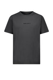 thumbnail: Antraciete heren Airforce T-shirt van katoen met backprint, korte mouwen en ronde hals