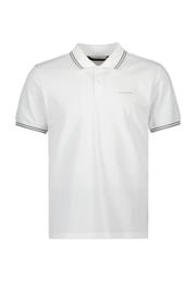 thumbnail: Witte heren Airforce regular polo van katoen met effen, korte mouwen, klassieke kraag en knoopsluiting