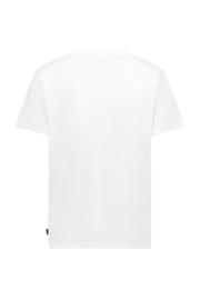 thumbnail: Witte heren Airforce t-shirt van katoen met logo dessin, korte mouwen en ronde hals