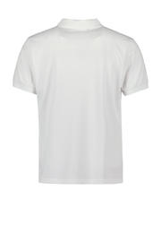 thumbnail: Witte heren Airforce polo van katoen met logo dessin, korte mouwen, klassieke kraag en knoopsluiting