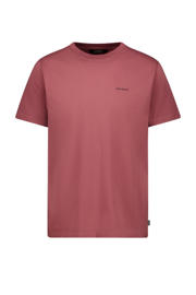 thumbnail: Roze heren Airforce t-shirt van katoen met logo dessin, korte mouwen en ronde hals
